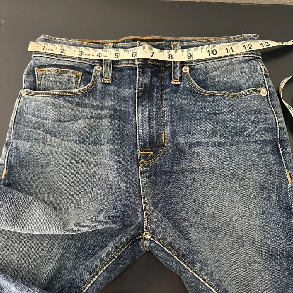 Hudson Heartbreaker High Rise Distressed Bootcut Denim Jeans Blue Size 25‎